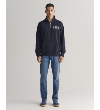 Gantvoor mannen. 1000264 Jeans Extra Slim Fit Active Recover blauw (36/32), Casual, Katoen, Denim