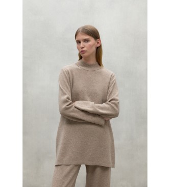 ECOALFvoor vrouwen. MCWGAKNPALNA0653W24-389 Palna-trui bruin (XS), Casual, Lange mouwen, Duurzaam, Gerecyclede Wol