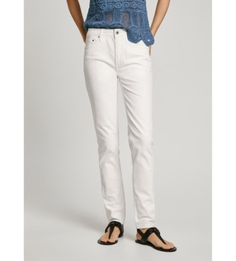 Pepe Jeansvoor vrouwen. PL211800 5-pocket slim fit broek Thelma wit (29/30), Casual, Katoen