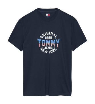 Camiseta Circle marino (S), Casual, Algodón, Manga corta