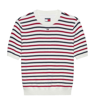 Jersey slim de manga corta blanco (S), Casual, Multicolor, Algodón