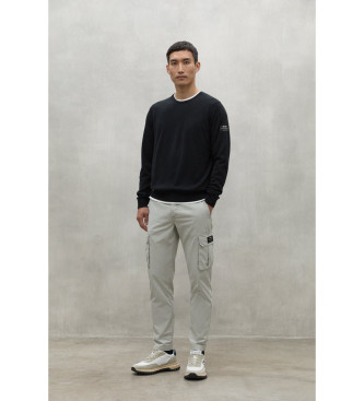 ECOALFvoor mannen. MCMGAPAMARNE0754W24-007 Grijze Marne broek (36), Casual, Grijs, Biologisch katoen, Duurzaam