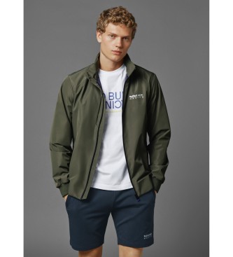 Red Bull Racing x Pepe Jeansvoor mannen. RM400006 Gewatteerd windjack groen (M), Casual, Polyester