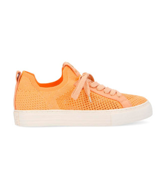 NO NAMEvoor vrouwen. KNGHFX0 Oranje stoffen sportschoenen met vetersluiting (38), Plat, Casual