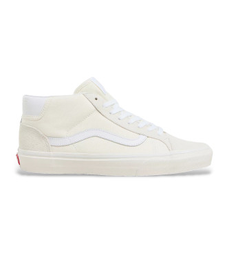 Vansunisex. VN0A3TKFQJM1 Mid Skool 37 beige leren sportschoenen (38.5), Plat, Voor, Veters, Casual