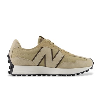 New Balanceunisex. U327V1 Leren sportschoenen 327 mosterd (40), Plat, Voor, Veters, Casual
