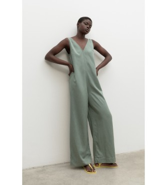 ECOALFvoor vrouwen. GAPATURQU0287WS23-503 Turquesaalf jumpsuit aquagroen (XS), Casual, Mouwloos / spaghettibandjes, Lyocell, Duurzaam
