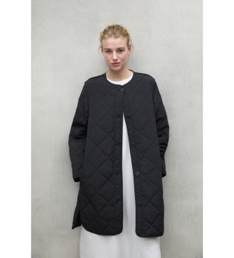 ECOALFvoor vrouwen. MCWGAJKMAYEN0410S25-319 Jas Mayen zwart (S), Casual, Polyamide, Duurzaam