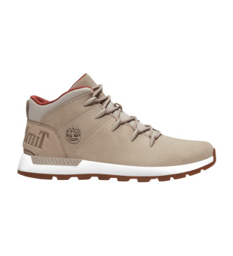 Timberland para hombre. TB0A6DQDEWK1 Botas de piel de caña media Sprint Trekker beige (41), Plano, Cordones, Casual