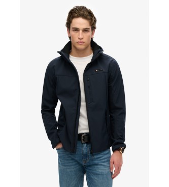 Superdry para hombre. M5012103A Chaqueta Trekker Soft Shell con Capucha marino (XXL), Casual, Poliéster, Manga larga