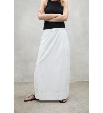 ECOALF para mujer. MCWGASKINES00175S25-000 Falda Inés blanco (S), Casual, Modal, Sostenible