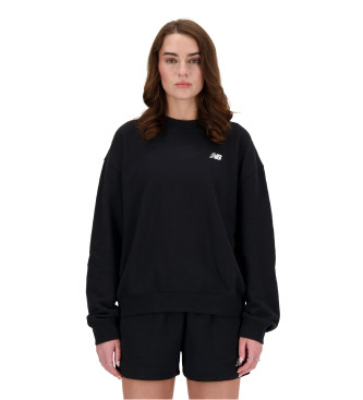 New Balance Sport Essentials French Terry Crew Pullover, Black, M Donna-image