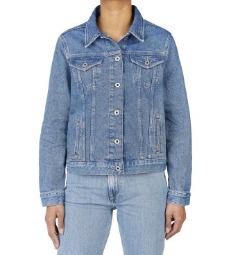 Cazadora denim azul (M), Casual, Algodón