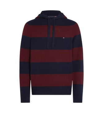 Tommy Hilfiger para hombre. MW0MW40438 Sudadera de Lana burdeos (M), Casual, Sostenible