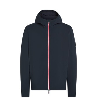Tommy Hilfiger para hombre. MW0MW41082 Chaqueta Hooded marino (XL), Casual, Poliéster Reciclado, Sostenible