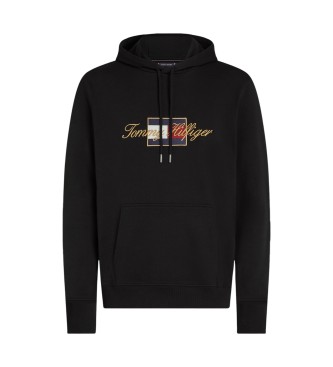 Tommy Hilfiger para hombre. MW0MW41502 Sudadera Icon Gold negro (XL), Casual, Algodón Orgánico, Sostenible