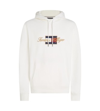 Tommy Hilfiger para hombre. MW0MW41502 Sudadera Icon Gold blanco (L), Casual, Algodón