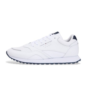 Zapatillas de Piel Runner Eva blanco (42), Plano, Cordones, Casual