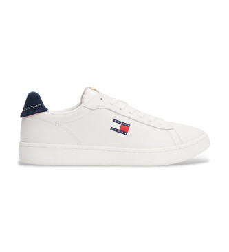 Tommy Jeans para hombre. EM0EM01596 Zapatillas de Piel Archive 98 blanco (41), Plano, Cordones, Casual