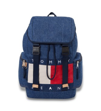 Tommy Jeans para hombre. AM0AM13812 Mochila Archive azul (OSFA), Casual, Algodón