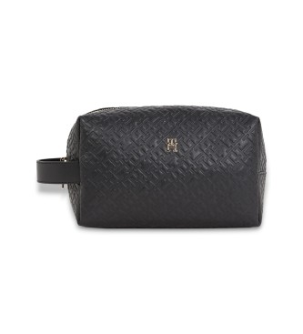 Tommy Hilfiger para mujer. AW0AW17951 Neceser Icon Mono negro (OSFA), Casual, Poliuretano