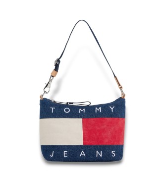 Tommy Jeans para mujer. AW0AW18213 Bolso Vaquero azul (OSFA), Casual, Algodón