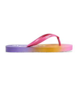 Pepe Jeans para niña. PGS70069 Chanclas Dorset Fun G multicolor (35), Plano, Ninguno, Beachwear, moda infantil
