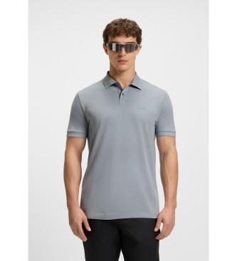 BOSS para hombre. 50507583 Polo Pio gris (3XL), Casual, Algodón, Manga corta