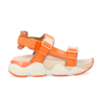 No Name Para Mujer. QNVNN60 Sandalias Krazee Naranja (37), Tela, Plano, Hebilla, Casual-image