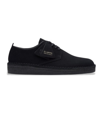 Clarks para hombre. 26171744 Zapatos de piel Coal London negro (42.5), Plano, Ante, Cordones, Casual