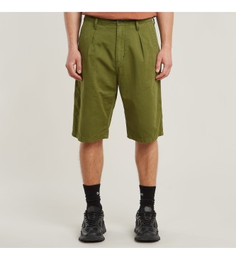 Short Chino plisado verde (31), Casual, Algodón