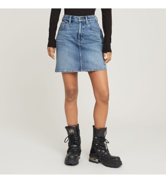 G-Star para mujer. D24387-D930-H078 Minifalda Viktoria short azul (27), Casual, Denim, Algodón Orgánico, Sostenible