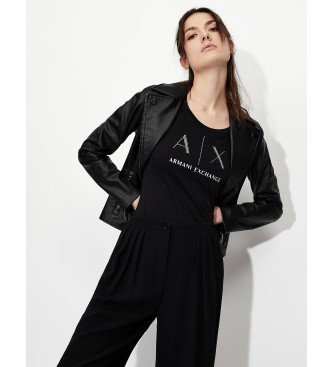 Armani Exchange para mujer. 8NYB13YNVLZ1200 Cazadora Paño negro (XS), Casual, Poliéster, Manga larga
