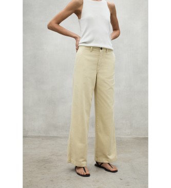 Pantalón Valls amarillo (38), Casual, Algodón, Sostenible