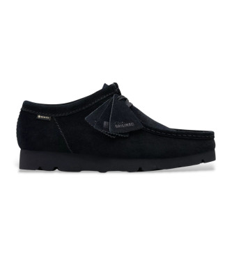 Clarks para hombre. 26179251 Zapatos de piel WallabeeGTX negro (42.5), Plano, Ante, Cordones, Casual