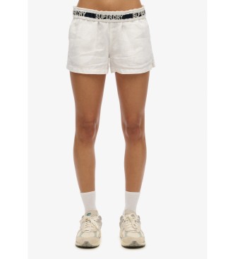 Superdry para mujer. W7110450A Short Draw blanco (M), Casual, Algodón