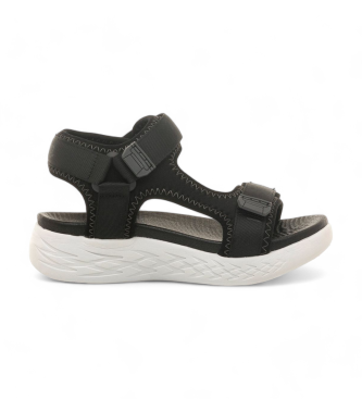 Mustang Kids unisex para niños. 48962 Sandalias Cloud negro (33), Tela, 1 a 3cm, Velcro, Casual, moda infantil