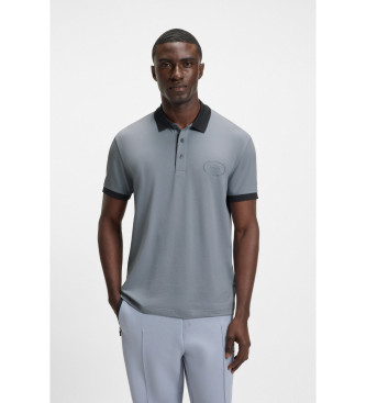 BOSS para hombre. 50544192 Polo GL gris (XL), Casual, Algodón, Manga corta