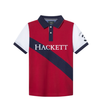 Hackett London para niño. HK5600007 Polo Sash rojo (5Años= 109cm), Casual, Algodón, Manga corta, moda infantil