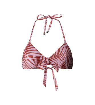 Pepe Jeans para mujer. PLB10558 Top Bikini Leaf rojo (L), Beachwear, Poliéster