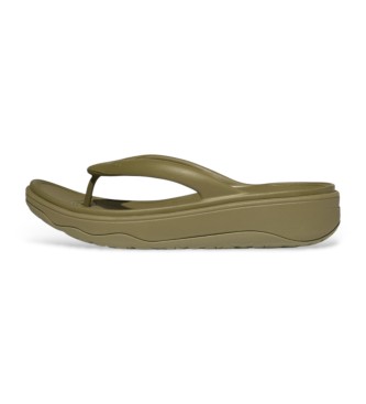 Fitflop para mujer. HF4-C14 W Relieff Recovery Toe-Post Sandals (36), 3 a 5cm, Ninguno, Casual, Verde