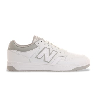 New Balance för män. BB480LV1 Sneakers i läder 480 vit (41.5), Hud, Karta, Nyckelband, Casual