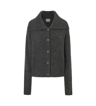 Pepe Jeansvoor vrouwen. PL702189 Grijs vest Irma (L), Casual, Acryl