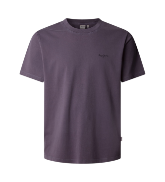 Pepe Jeansvoor mannen. PM508664 Jacko T-shirt lila (L), Casual, Katoen, Korte mouwen, Duurzaam