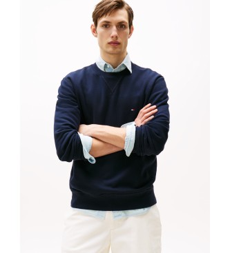 Tommy Hilfigervoor mannen. MW0MW37232 Essential Fleece Crewneck trui blauw (M), Casual, Polyester