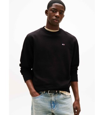 Tommy Jeans para hombre. DM0DM20741 Sudadera de felpa peinada negro (M), Casual, Algodón
