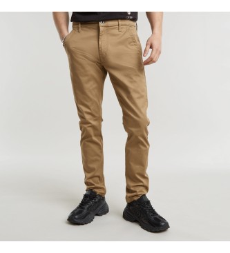 G-Star para hombre. D25179-C105-B444 Pantalón Skinny Chino 3.0 marrón (28/30), Casual, Algodón