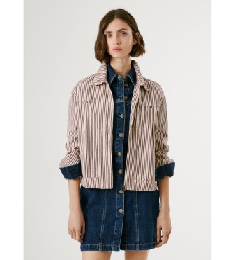 Pepe Jeans para mujer. PL4024327 Cazadora Hannah beige (M), Casual, Algodón