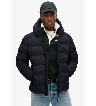 Superdry para hombre. M5011905A Chaqueta Sports Puff marino (M), Casual, Poliéster