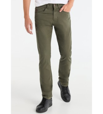 Lois Jeans para hombre. 101903985 Pantalón 139554 verde (33), Casual, Algodón